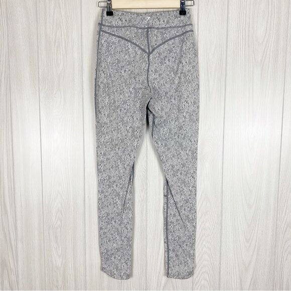 Gymshark | Dry Moisture Management Fleur Gray Legging Size Large - Picture 2 of 10